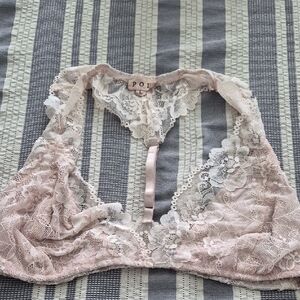 POL Delicate Lace Bralette in Light Pink